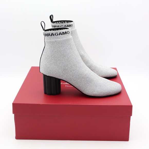 Salvatore Ferragamo Capo Flower Heel Ankle Booties - Picture 3 of 7